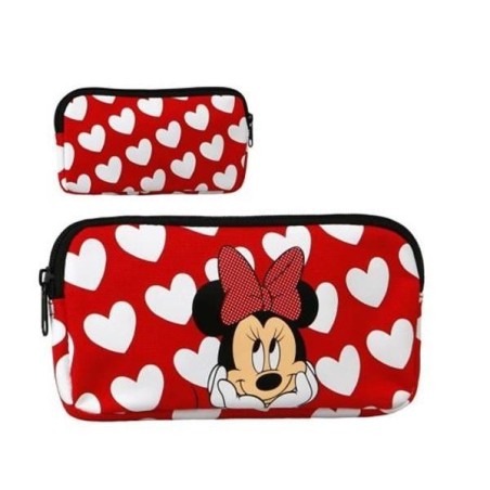 estuche portatodo minnie mouse rojo 22095 22095 8412345010224