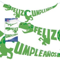 guirnalda feliz cumpleanos dinosaurio 45 metros 22427 8412345010224