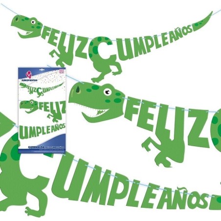 guirnalda feliz cumpleanos dinosaurio 45 metros 22427 8412345010224