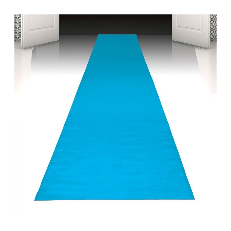 Alfombra azul para decoracion 450x60 cm