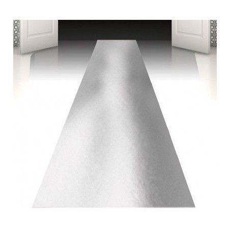 Alfombra plata para decoracion 450x60 cm