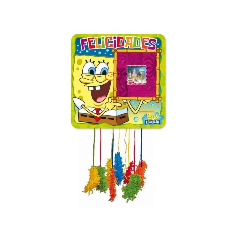 Piñata Bob Esponja 43x43 cm fotografia