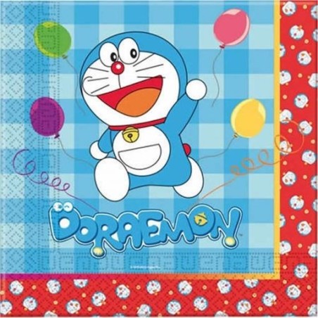servilletas doraemon cumpleanos 20 uds 24483 8412345010224