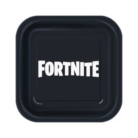 platos cumpleanos fornite 18 cm 8 uds 24714 8412345010224