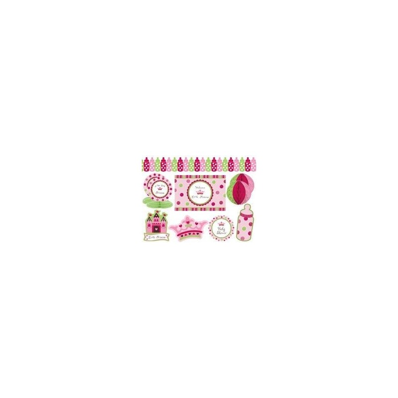Kit decoracion niña baby shower little princess