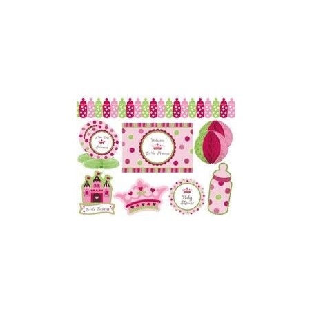 kit decoracion nina baby shower little princess 249457 8412345010224