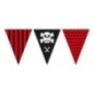 Banderin triangular pirata para fiesta 5 metros