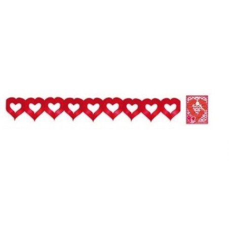 guirnalda corazones 3 metros 25943 8412345010224