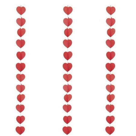 guirnalda corazones 3 metros san valentin 25944 8412345010224