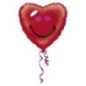Globo emoticono smiley corazon rojo 18 45 cm