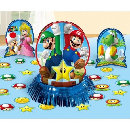 kit decoracion de mesa super mario bros 281554 8412345010224