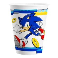 vasos sonic cumpleanos 8 uds 20 cl 296834 8412345010224