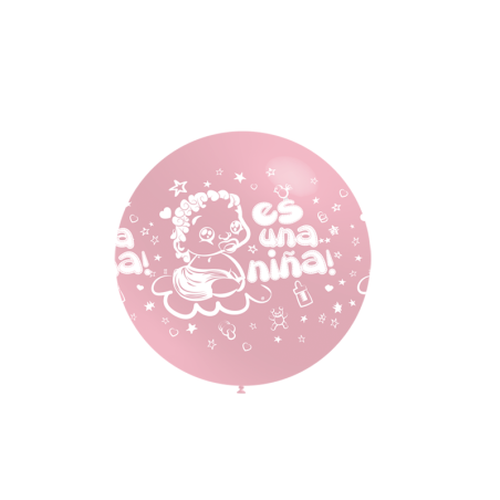globo es una nina rosa 60 cm 2FTP2819 8412345010224