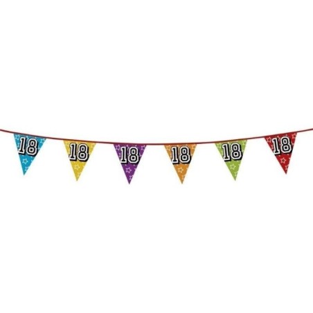 guirnalda cumpleanos n 18 8 metros 30018 8412345010224