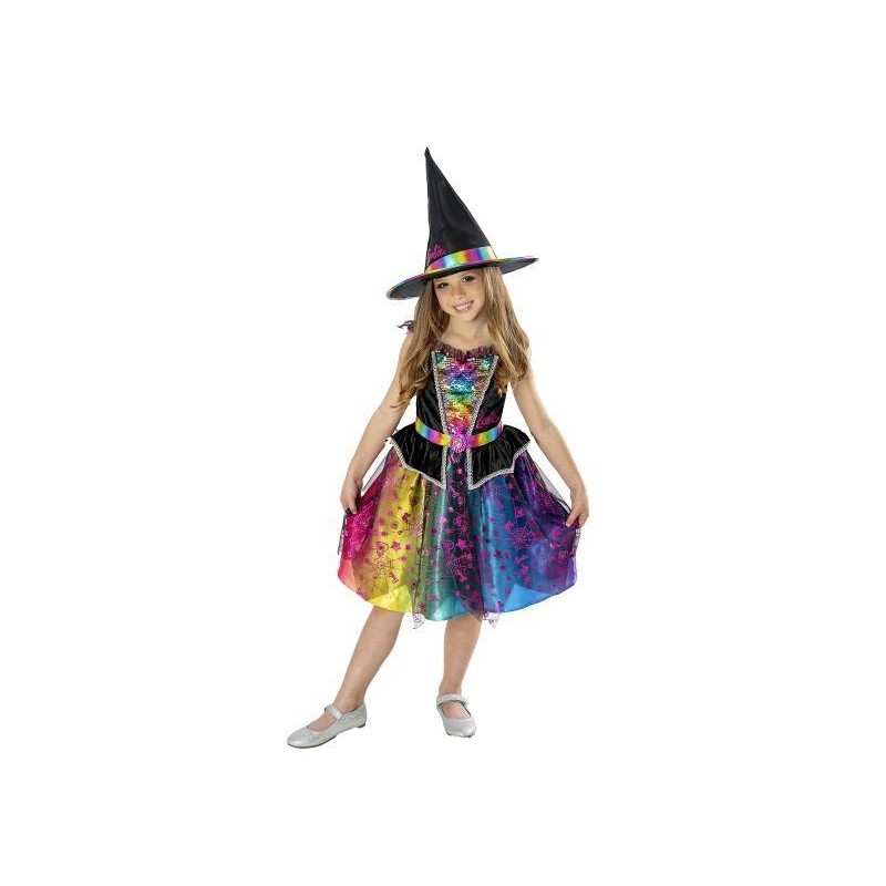 Disfraz Barbie bruja para niña tallas