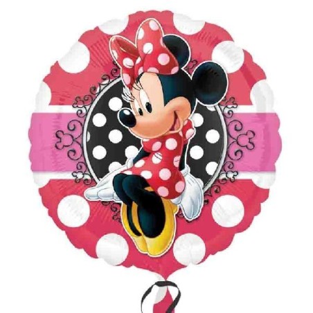 globo minnie rojo lunares 45 cm helio o aire 3064701 8412345010224
