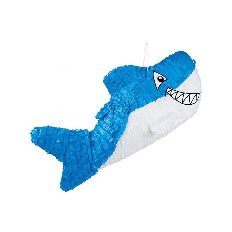 Piñata forma tiburon Baby Shark romper 27 x 60 cm