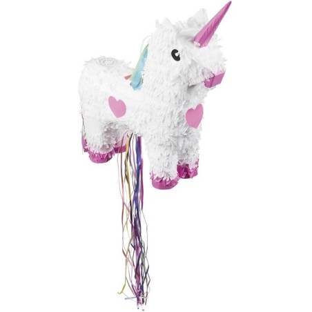 pinata unicornio blanco 47 x 39 cm cumpleanos 30932 8412345010224