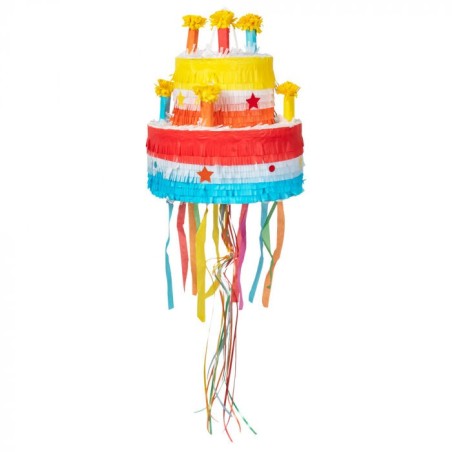 pinata tarta de cumpleanos 31x29 cm para romper 30949 8412345010224