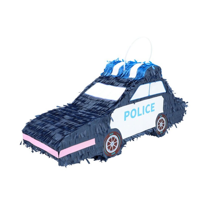 Piñata de romper Coche de policia hawaiano  56x18  cm