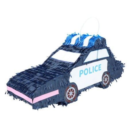 pinata de romper coche de policia hawaiano 56x18 cm 30970 8412345010224