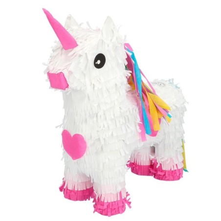 pinata unicornio blanco 37x14x36 cm mejicana 30971 8412345010224