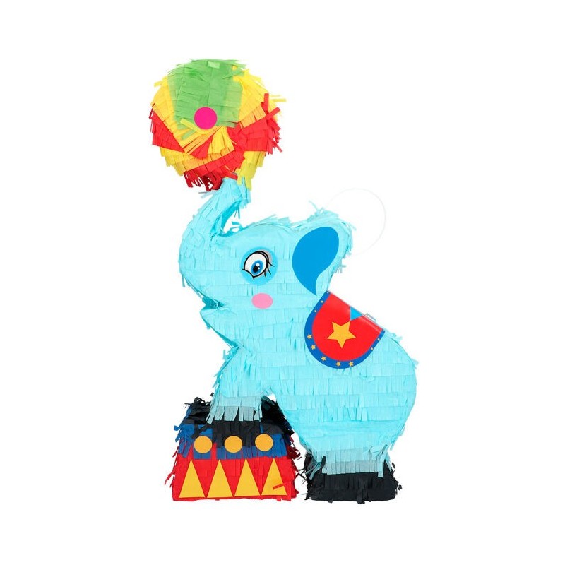 Piñata Elefante de circo 26x45 cm de romper mejicana