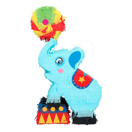 pinata elefante de circo 26x45 cm de romper mejicana 30979 8412345010224