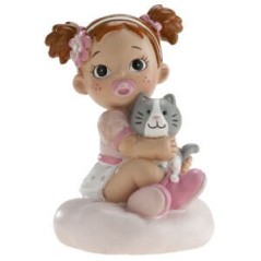 figura bebe nina con gato bautizo 310140 8412345010224