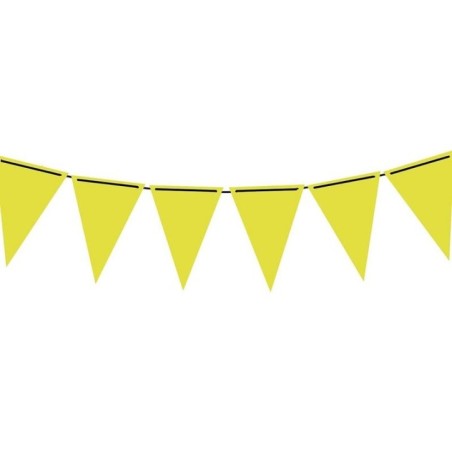 guirnalda triangular amarillo fucsia neon 3 metros gallardete papel 31041 8412345010224
