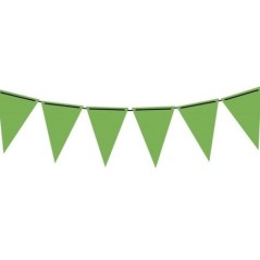 guirnalda triangular verde fucsia neon 3 metros gallardete papel 31053 8412345010224