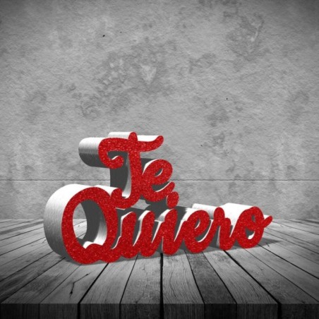 letrero te quiero rojo 40 cm 31058DT 8412345010224