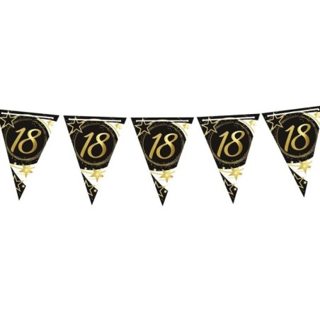 guirnalda banderin triangular 18 cumpleanos 3 mt 31064 8412345010224
