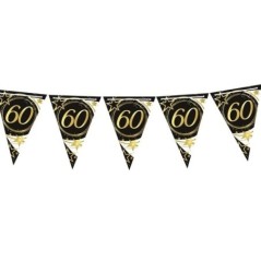 guirnalda banderin triangular 60 cumpleanos 3 mt 31099 8412345010224