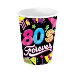 vasos fiesta anos 80 6 uds ochentera 31127 8412345010224