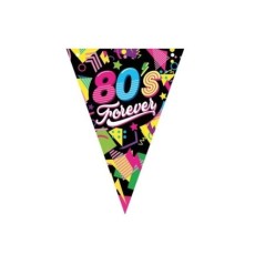banderin triangular fiesta anos 80 3 metros ochentera 31131 8412345010224