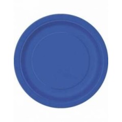 platos azul marino 8 uds 23 cm carton 31465 8412345010224