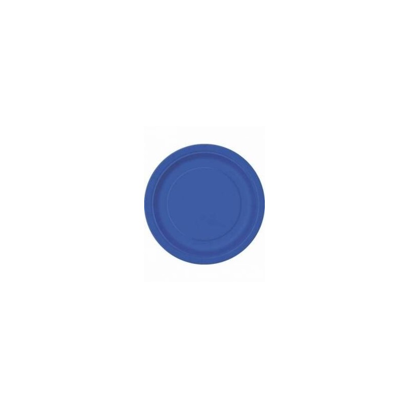 Platos azul marino 8 uds 23 cm carton