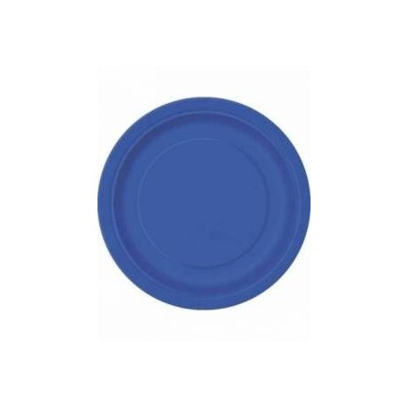 platos azul marino 8 uds 23 cm carton 31465 8412345010224