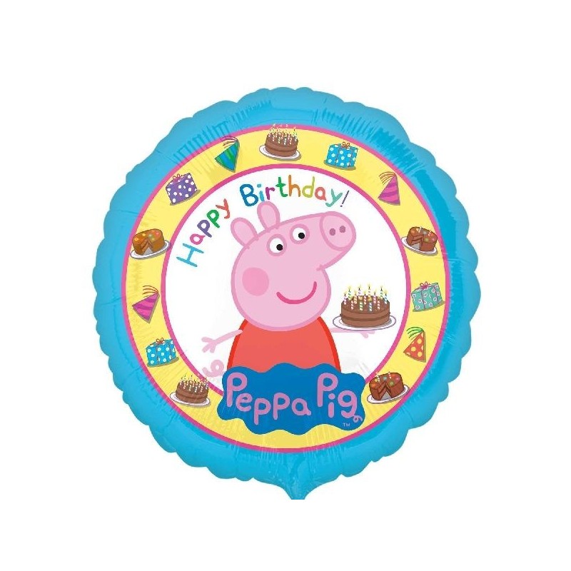 Globo peppa pig para cumpleaños 45 cm