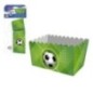 Caja palomitas rectangular Futbol 3 uds 14x7 cm