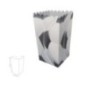 Caja palomitas decoración Futbol balones 3 uds 6,5x15x8,5 cm