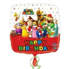 globo mario bros cumpleanos 45 cm helio o aire 3200901 8412345010224
