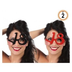 gafas 18 cumpleanos roja o negra 33070 8412345010224