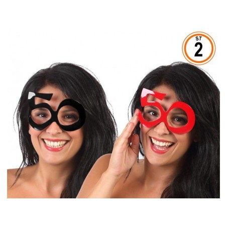 gafas 50 cumpleanos roja o negra 33077 8412345010224