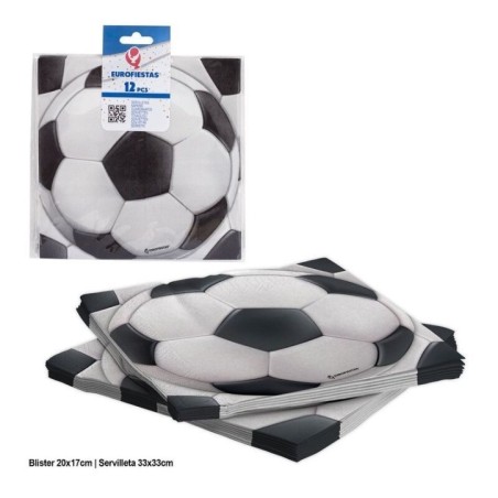 servilletas balones de futbol 12 uds 33 cm 34070 5020570339985