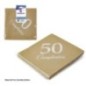 Servilletas 50 cumpleaños