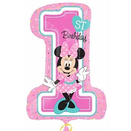 globo numero 1 minnie mouse 48 x 71 cm helio o aire 3435201 5020570339985