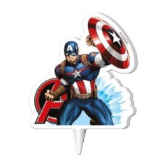 vela capitan america figura de 75 cm para tarta de cumpleanos 346185 5020570339985