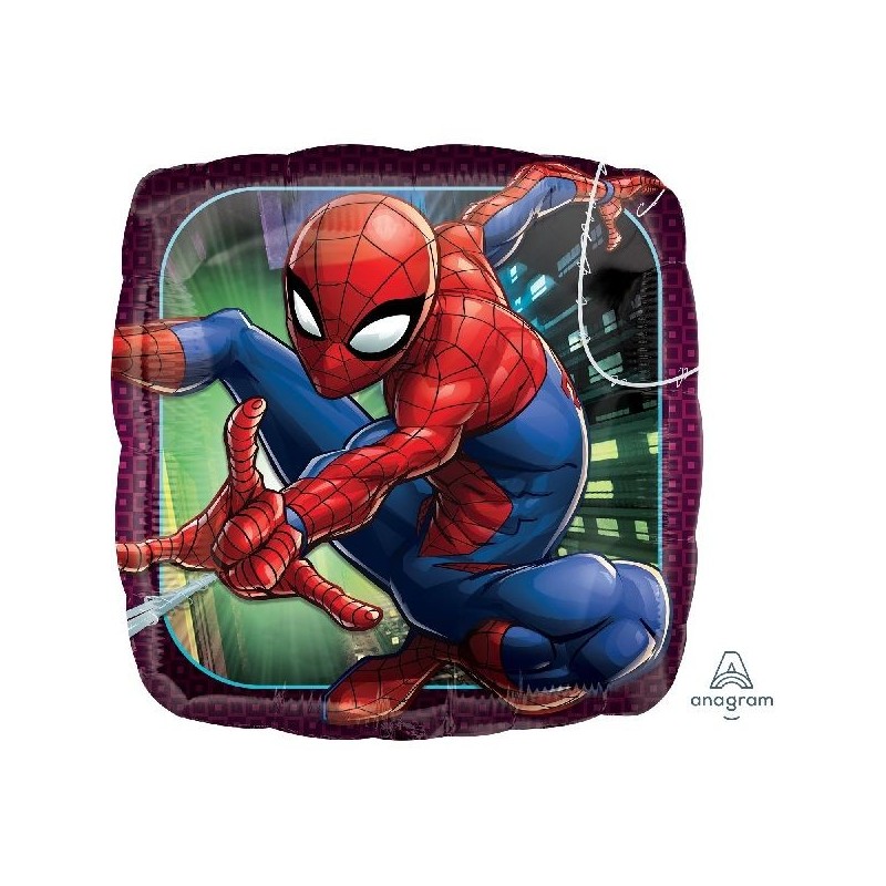 Globo spiderman animated para helio o aire 43 cm